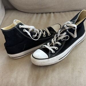 Converse Black and White High-Top Chuck Taylor All Star Sneakers